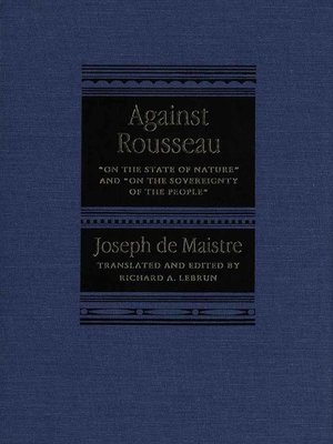 cover image of Against Rousseau